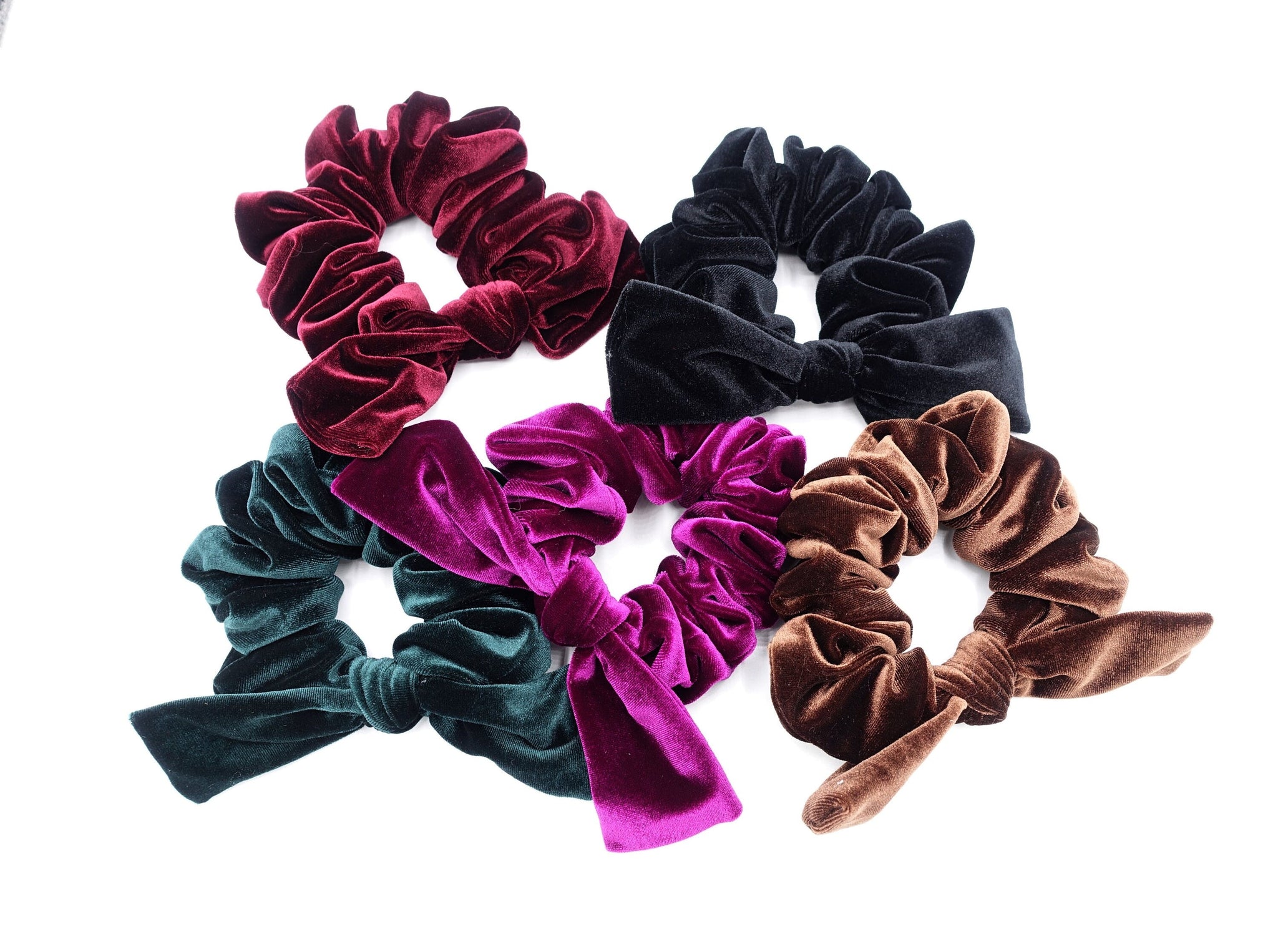 VeryShine thick velvet scrunchies colorful hair elastic scrunchie knot hair accessory for women