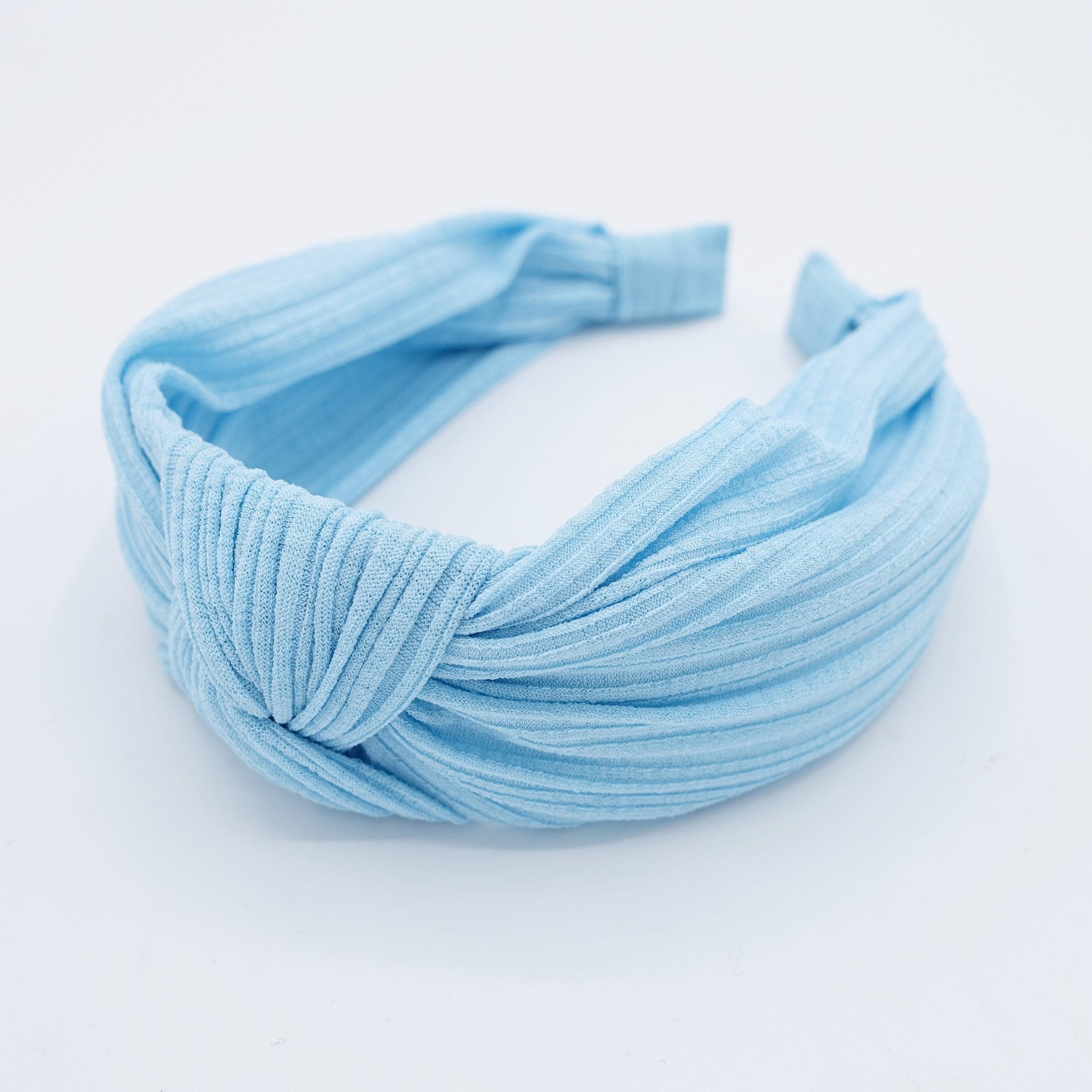 VeryShine Thin Stretch Chiffon Knit Knotted Headband Lavender