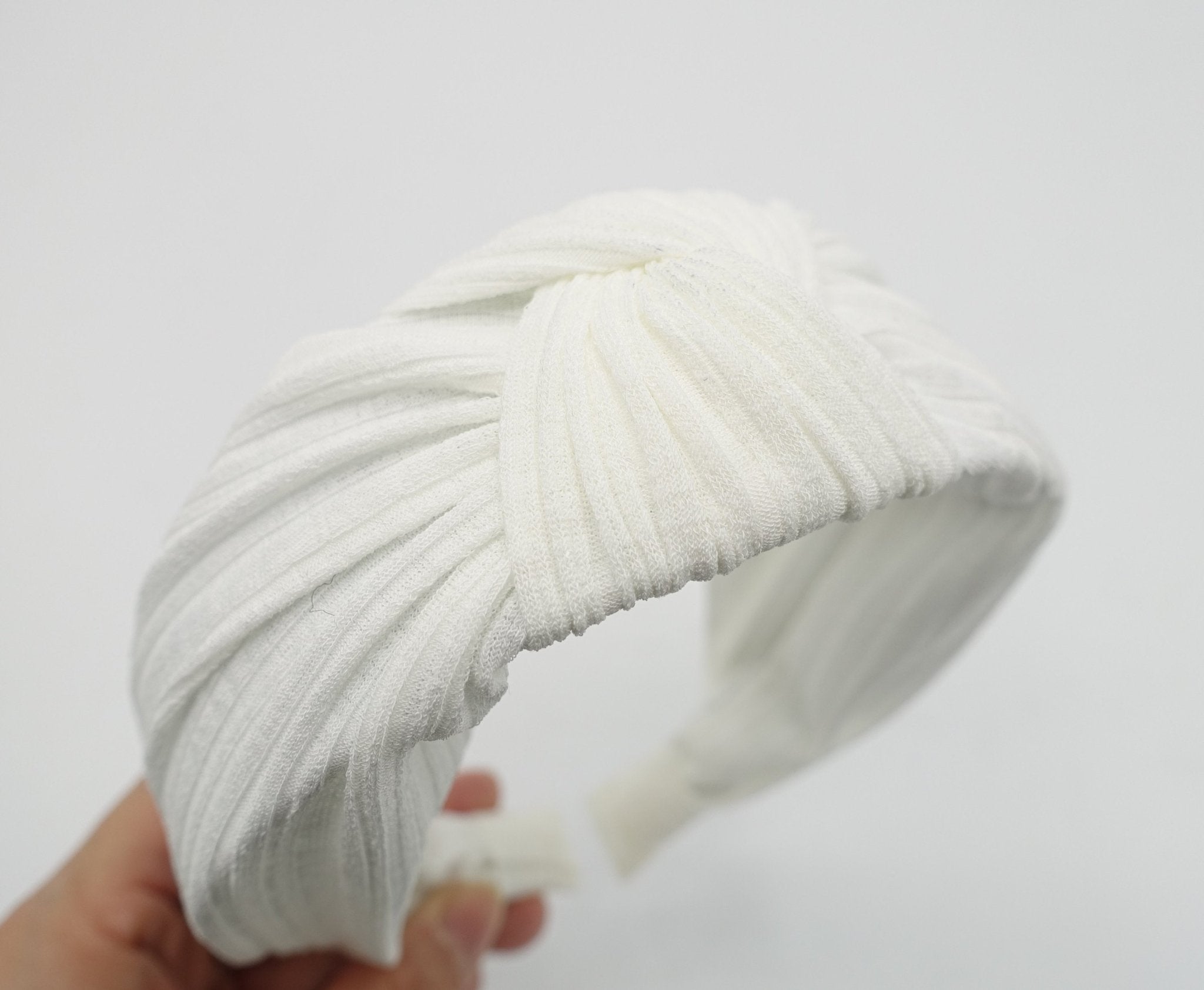 VeryShine thin stretch chiffon knit knotted headband