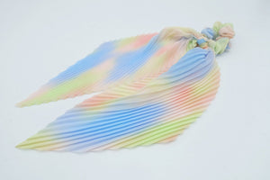 VeryShine tie dye scrunchies chiffon bow long tail scarf hair tie scrunchie women hair accessory