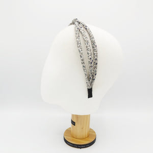VeryShine tiny floral print triple strand headband wired thin hairband flower print women hair accessory