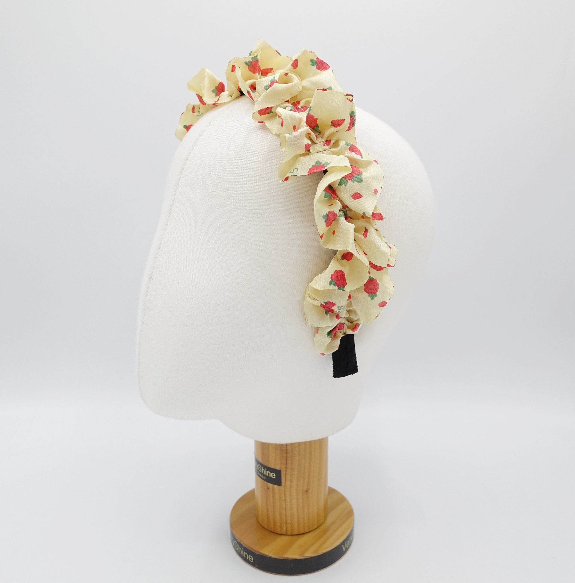VeryShine tiny floral ruffle wave headband