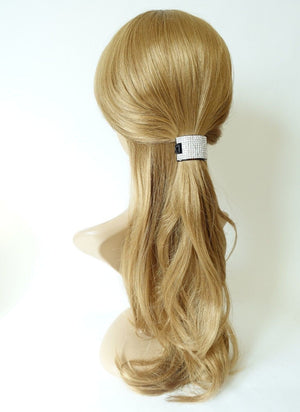 VeryShine tunnel shape rhinestone decorated ponytail clip women hair accessory