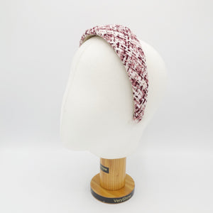 VeryShine tweed wide headband Autumn Winter hairband for women