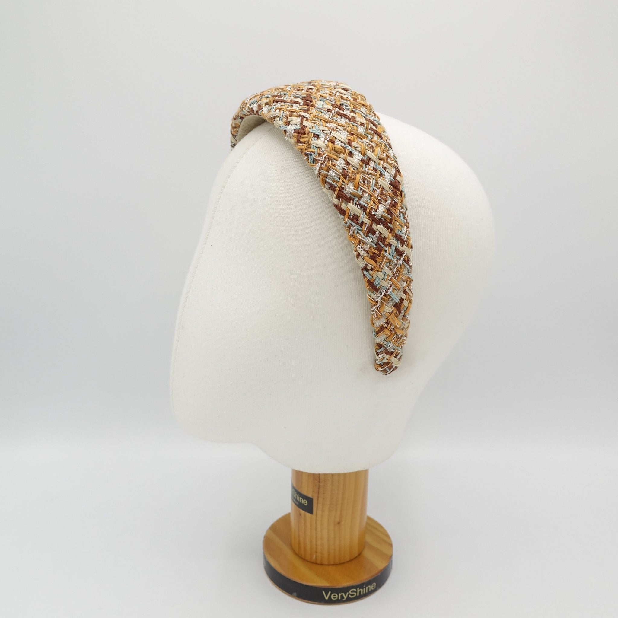 VeryShine tweed wide headband Autumn Winter hairband for women