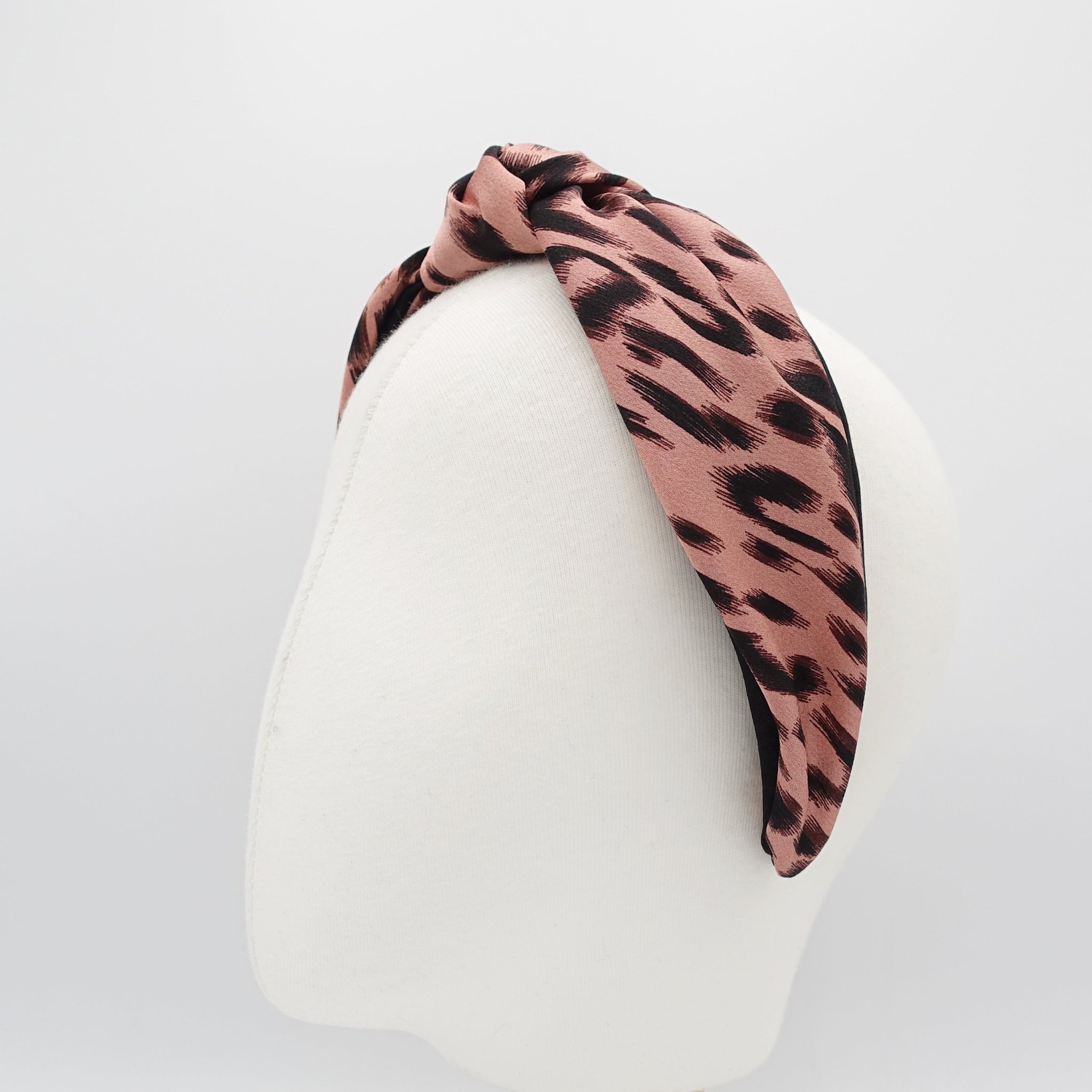 VeryShine urban leopard print headband knotted hairband satin women hair accessory for women