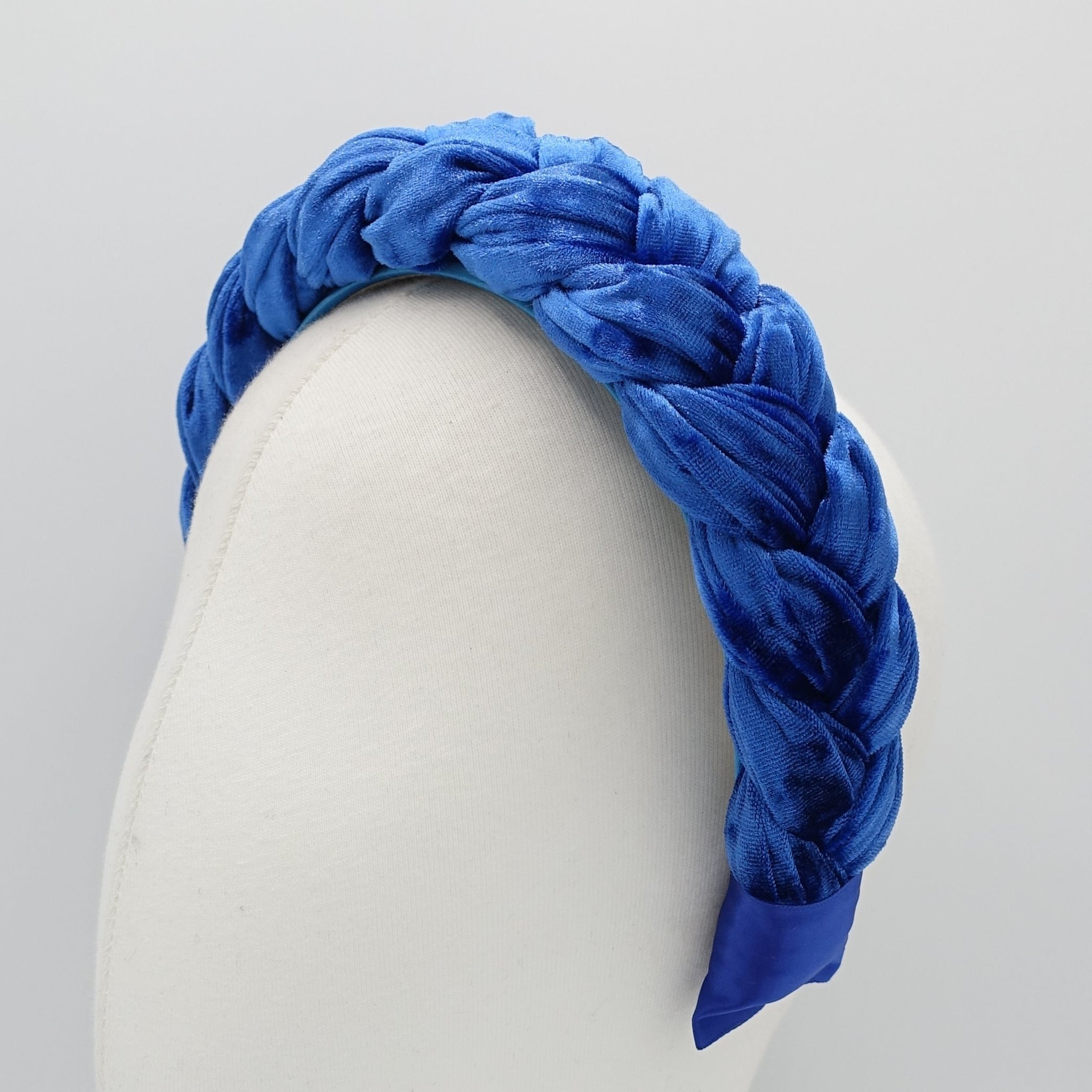 VeryShine velvet braided headband crushed velvet wide hairband stylish woman hair accessory