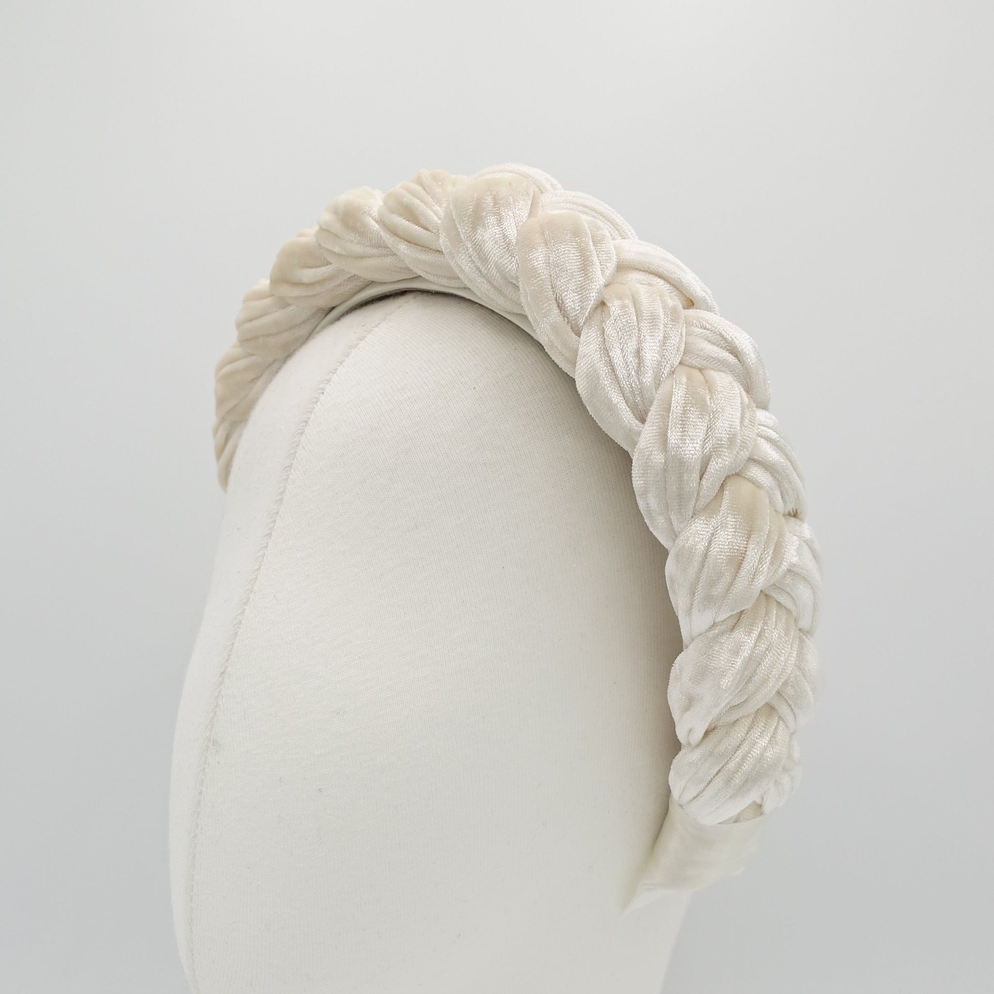 VeryShine velvet braided headband crushed velvet wide hairband stylish woman hair accessory