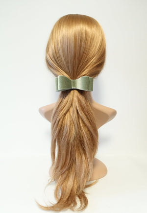 VeryShine Velvet Layered Hair Bow Hair Accessories Clip French Barrette