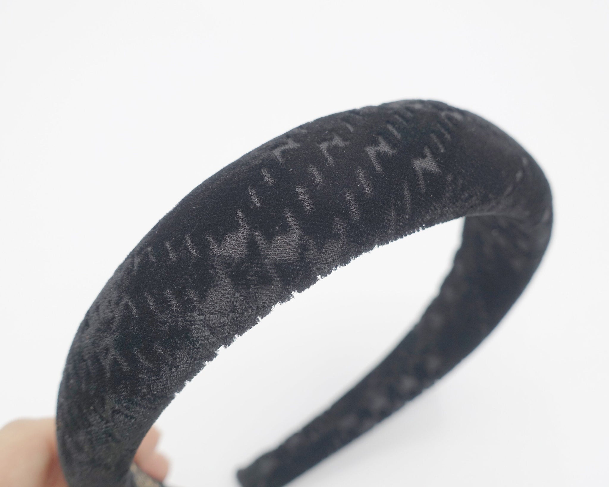 VeryShine velvet padded headband patterned stylish hairband shop for women