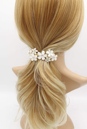 VeryShine white flower hair barrette