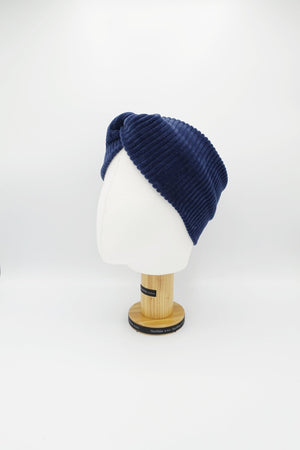 VeryShine wide corduroy span front twist non elastic headband fashion Fall Winter headband for women