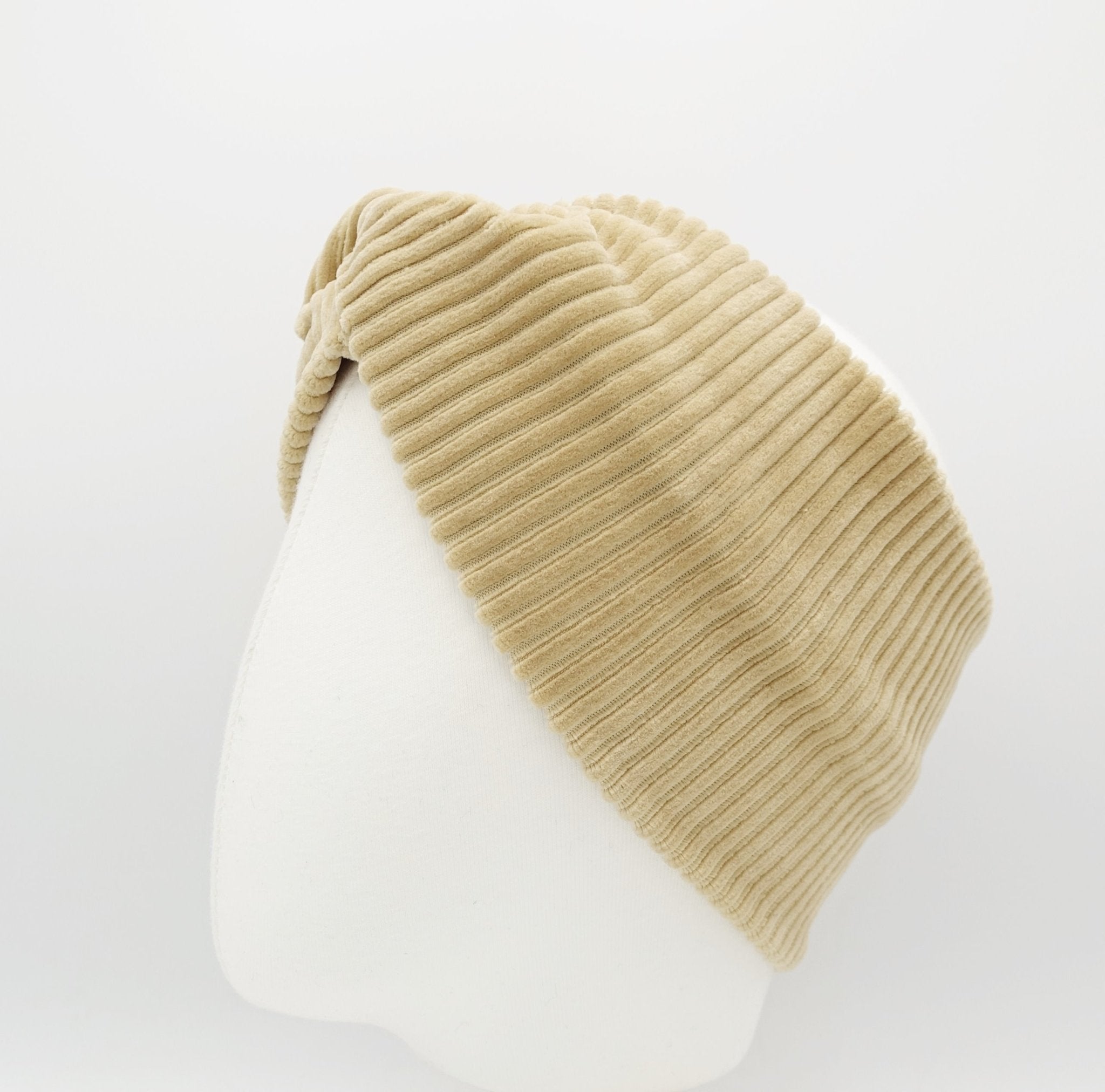 VeryShine wide corduroy span front twist non elastic headband fashion Fall Winter headband for women