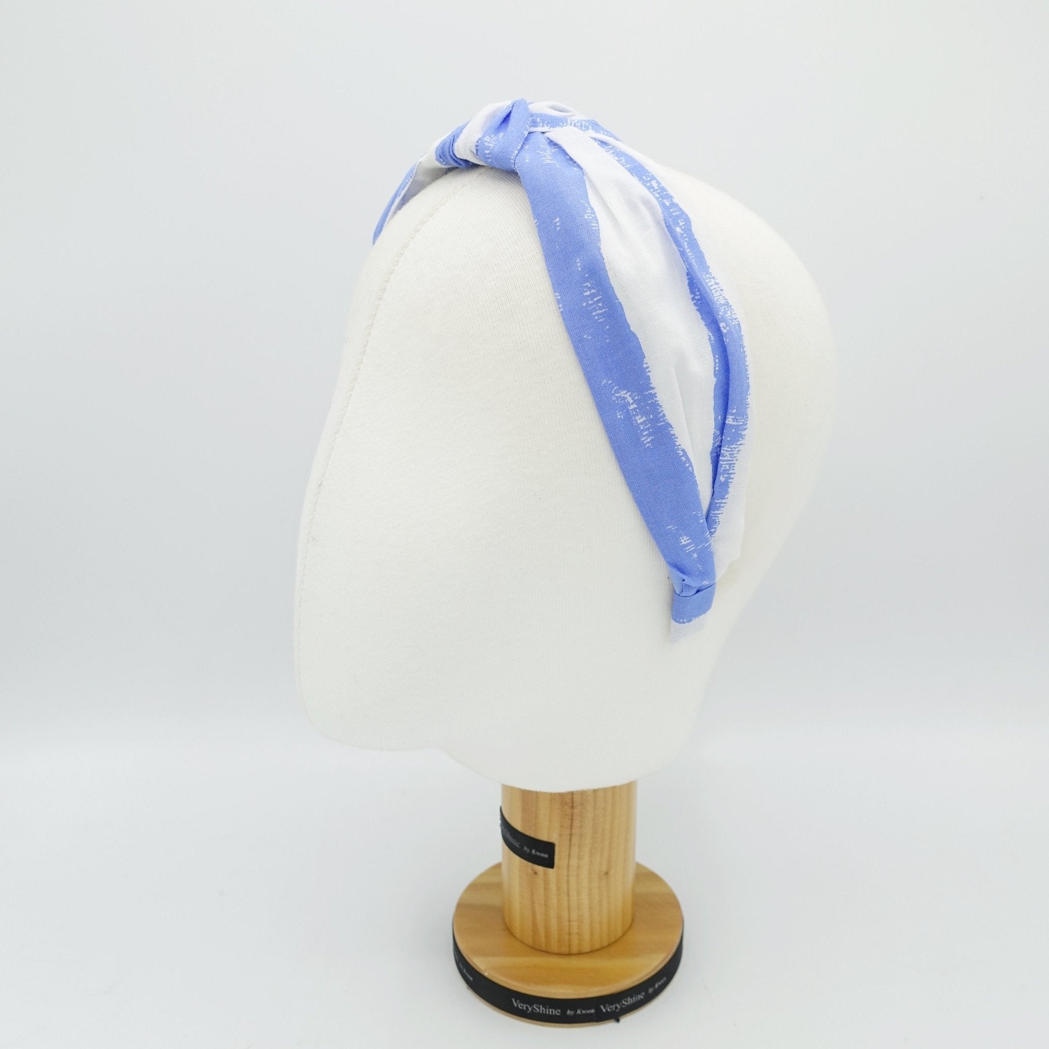 VeryShine wide stripe print headband knot hairband casual hair accessory for women