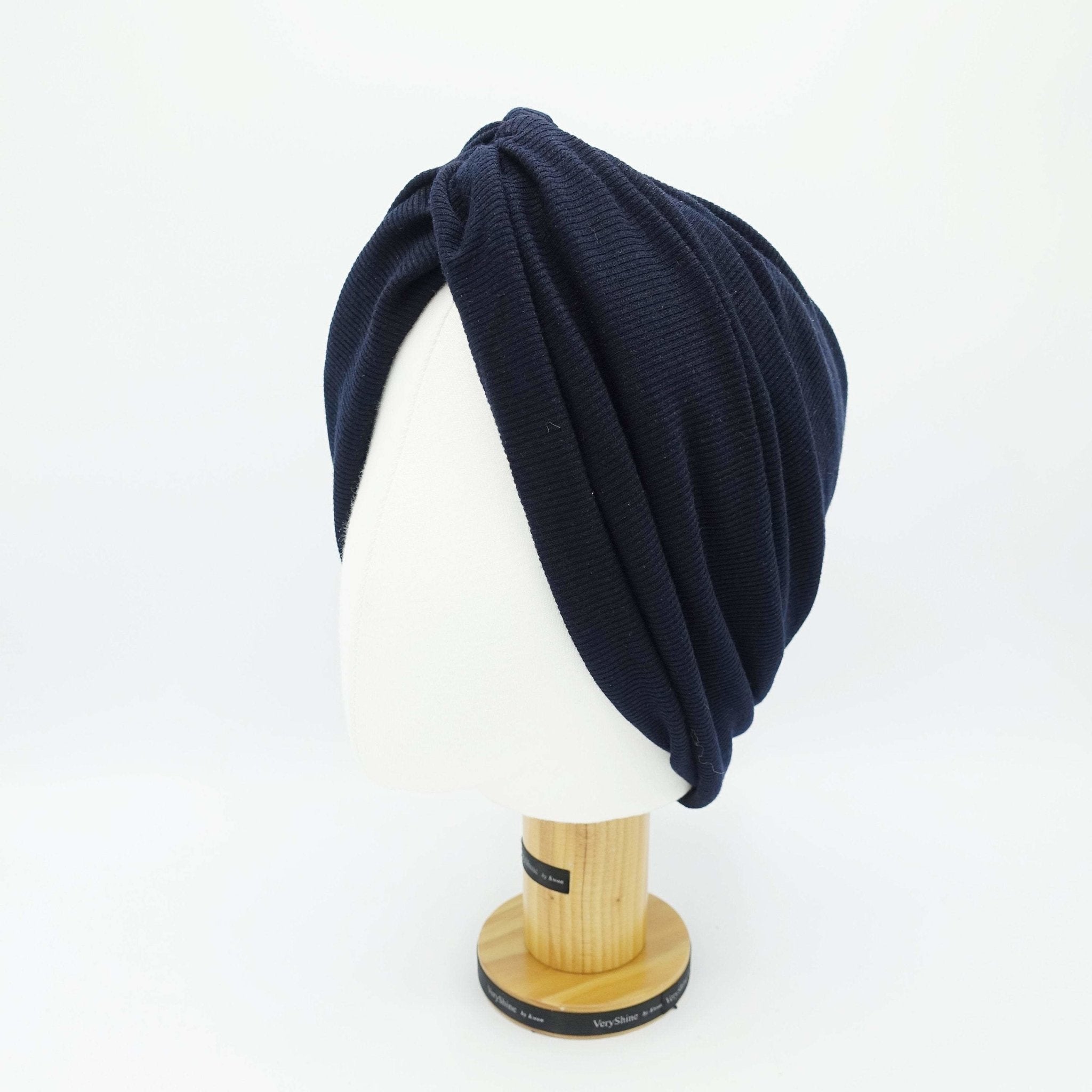 VeryShine wide turban headband front twist headwrap ridged span fabric hair accessory for women