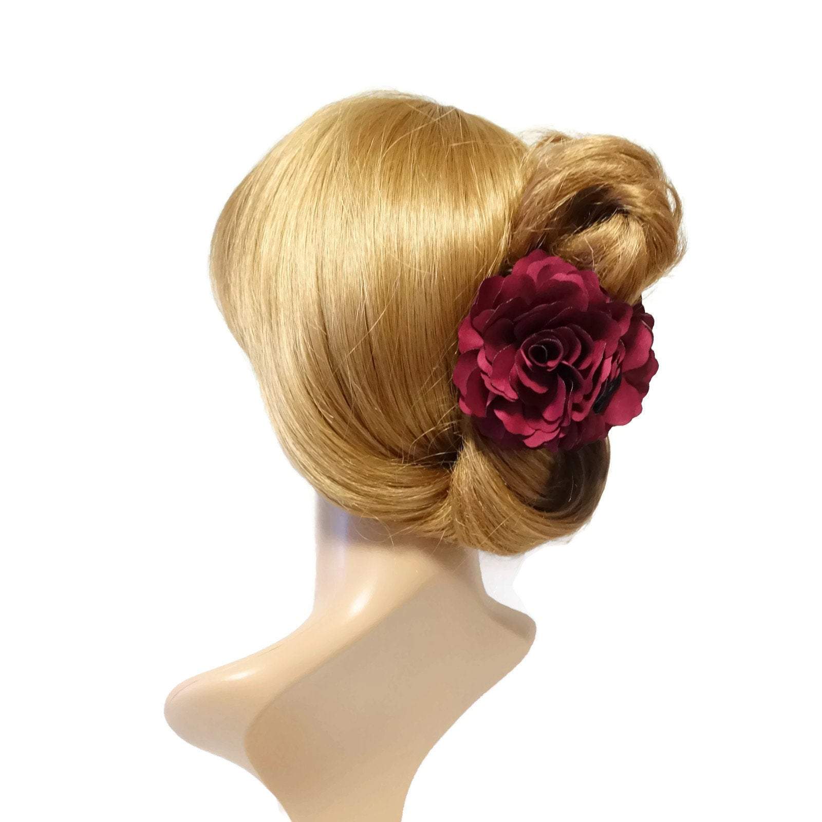 VeryShine Wild Rose Flower Hair Jaw Claw Clip Women Hair Accessory clamp