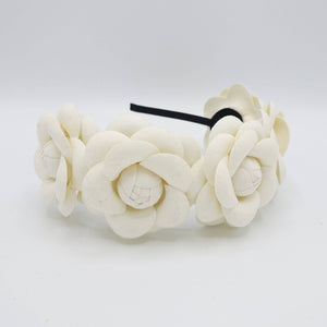 VeryShine woolen camellia headband  five camellia headband for women