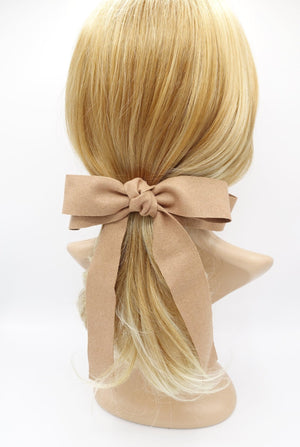 VeryShine woolen hair bow wider style hair bow barrette for women