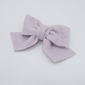 VeryShine woolen teddy hair bow cute hair accessory for women