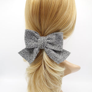 VeryShine woolen terry hair bow cute hair accessory for women